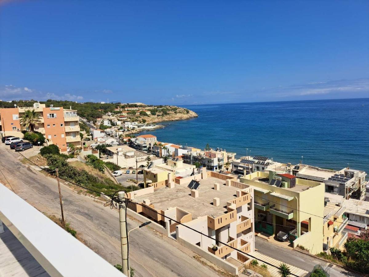 Seaview Flora'S Luxury Apartment-300Meters From The Beach Rethymno  Bagian luar foto