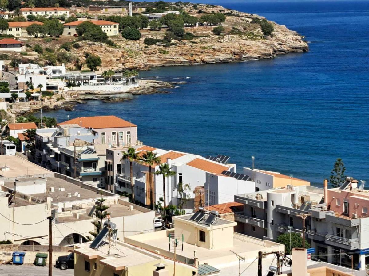 Seaview Flora'S Luxury Apartment-300Meters From The Beach Rethymno  Bagian luar foto